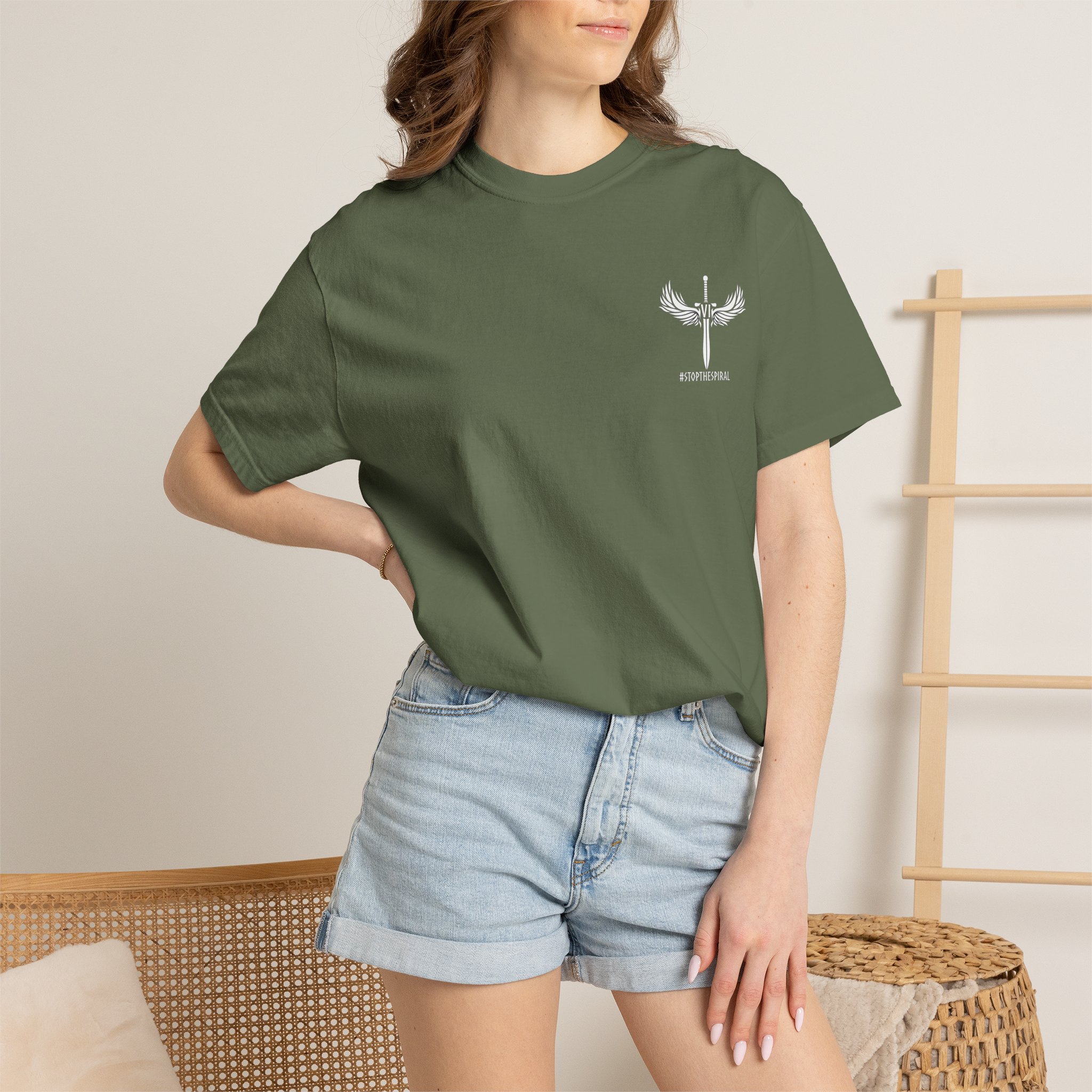 You Are Stronger Than The Storm | Teal Semicolon Anchor Mental Health Awareness Shirt - Image 8