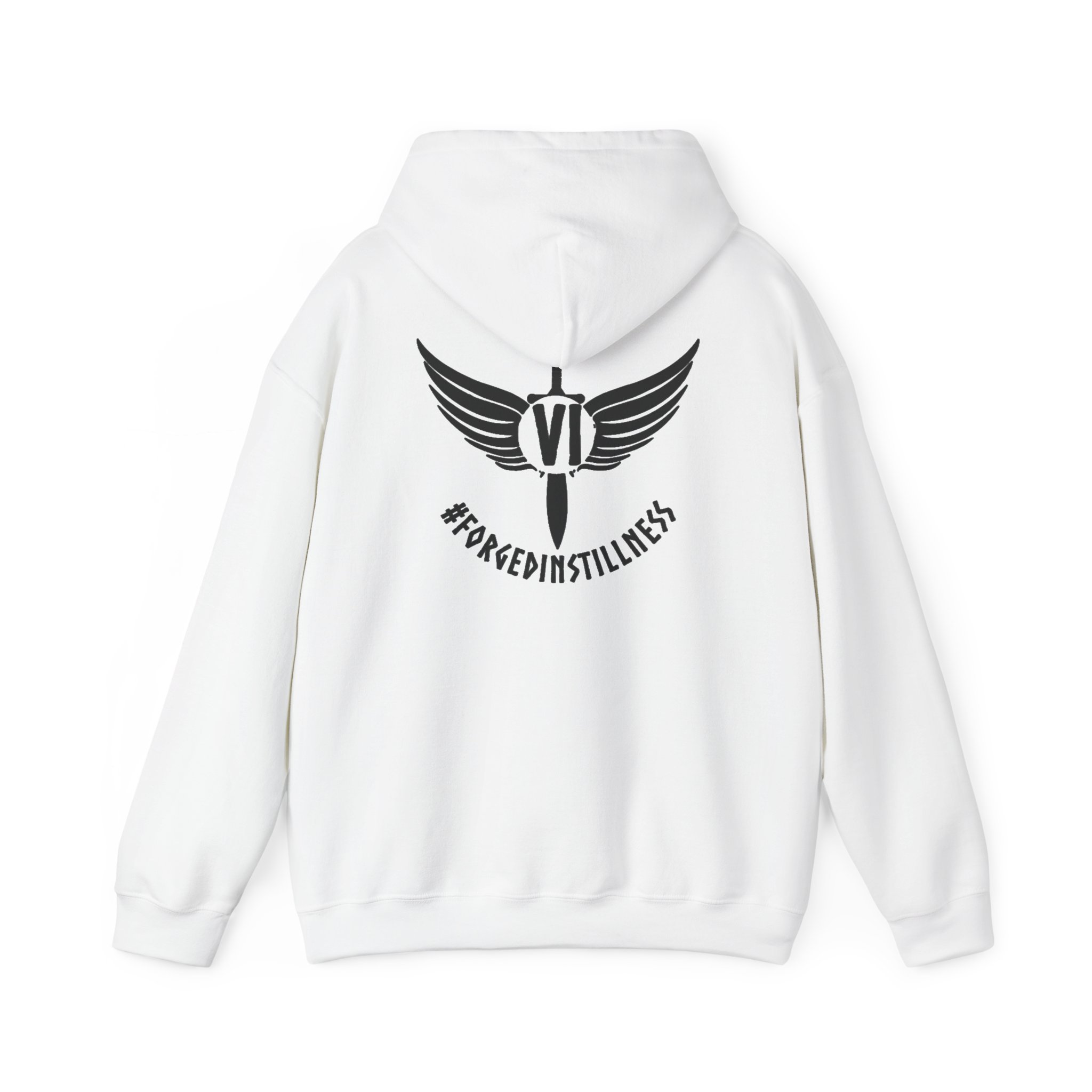 Hoodie - VI: "Forged In Stillness" Back Print