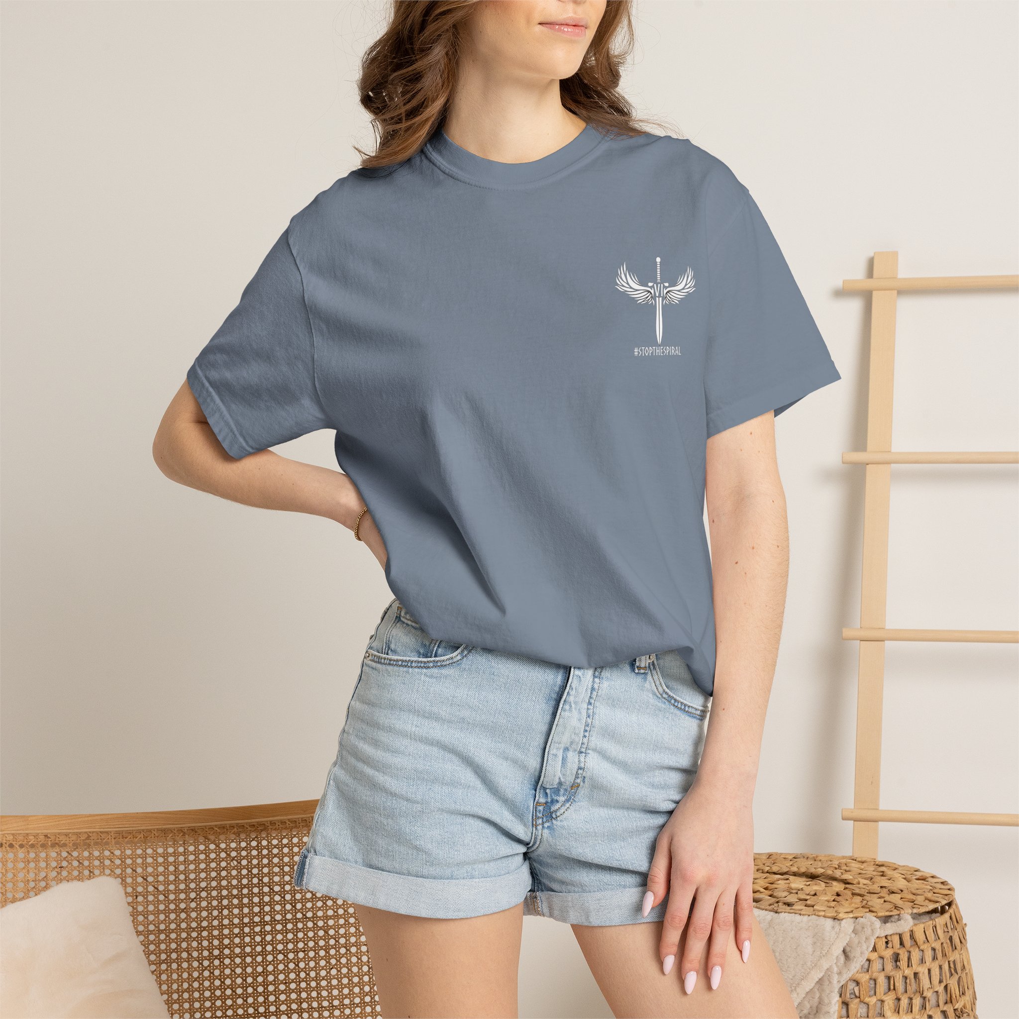 You Are Stronger Than The Storm | Teal Semicolon Anchor Mental Health Awareness Shirt - Image 12